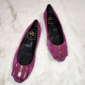 Roger Vivier Purple Flats